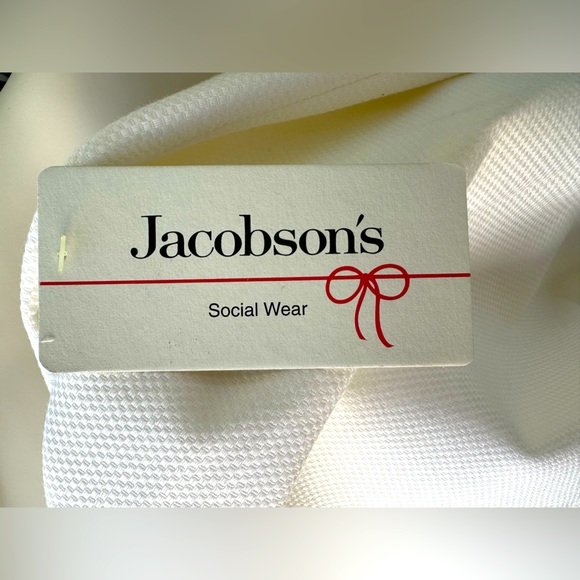 NWT, VINTAGE, circa 1987, Laundry by Shelli Segal, Ivory strapless pique dress 4 - Picture 11 of 13